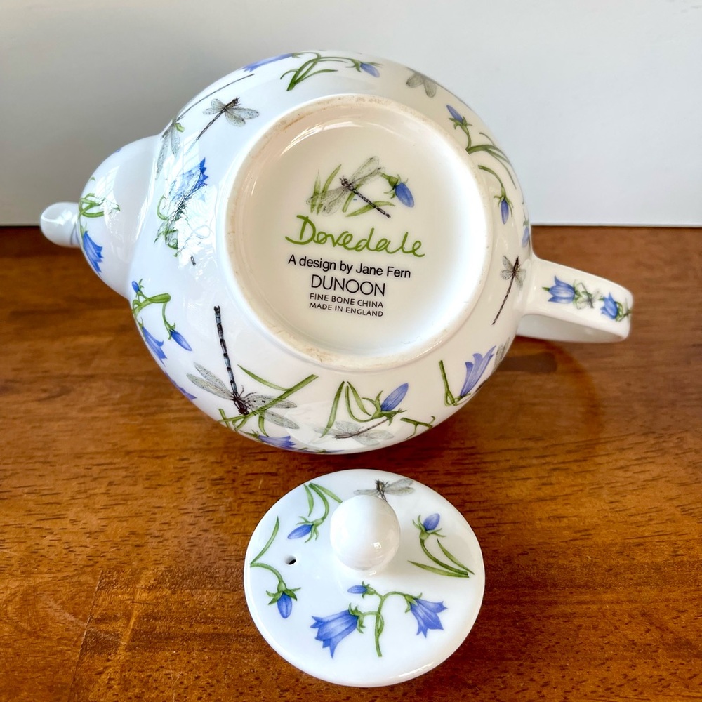 Dovedale Dragonfly and Harebell Small Teapot by Dunoon England - Picture 9 of 9